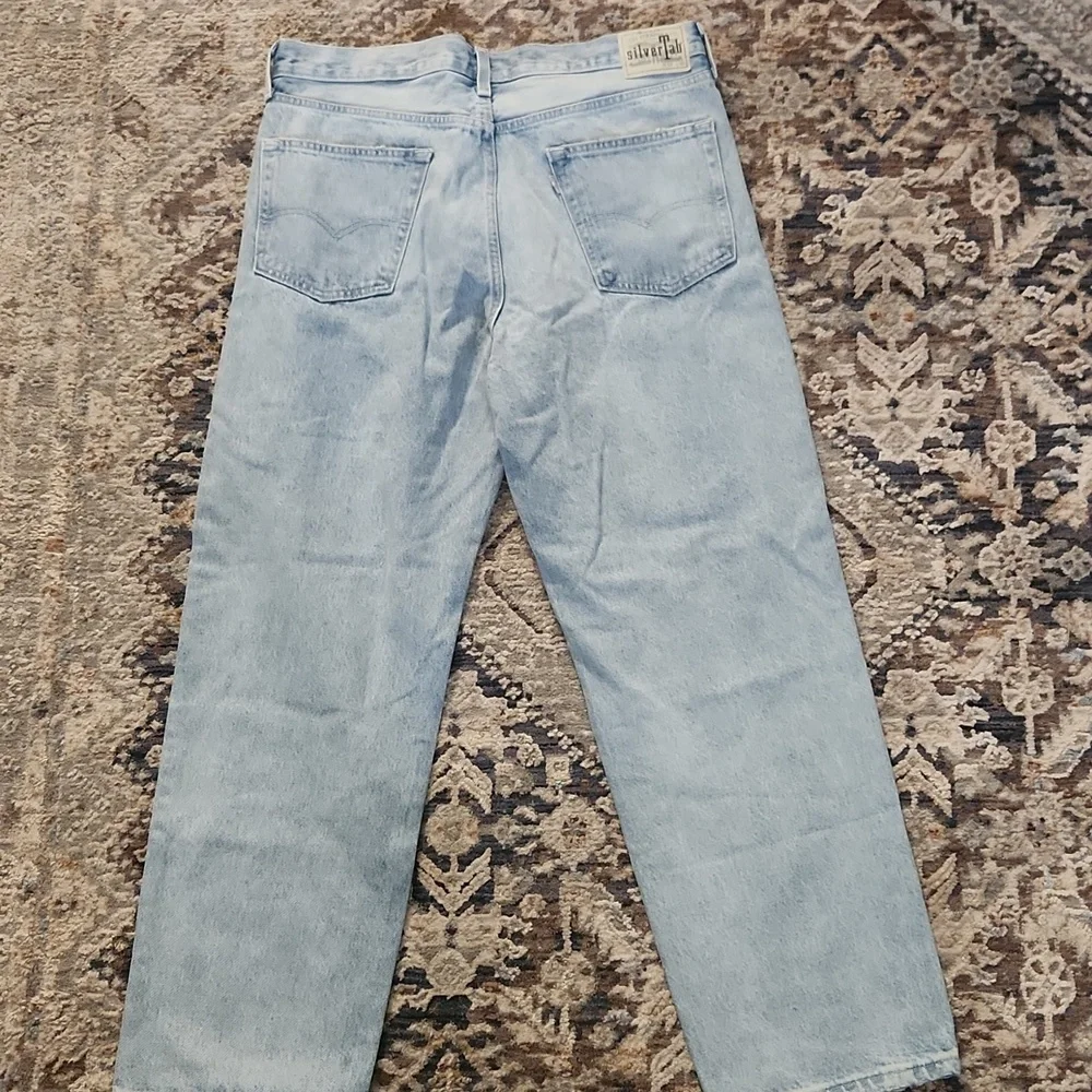 Levi's Silvertab Loose Blue Relaxed Fit Jeans with Distressed Details